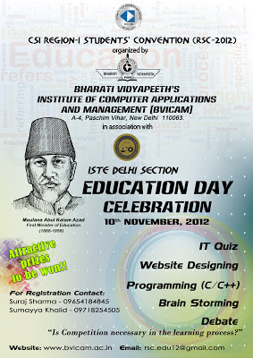 CSI Region-I Students’ Convention official poster 