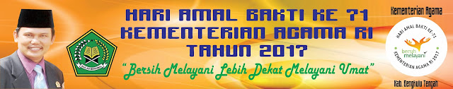 SPANDUK HARI AMAL BAKTI KEMENTERIAN AGAMA RI SPANDUK HARI AMAL BAKTI KEMENTERIAN AGAMA RI