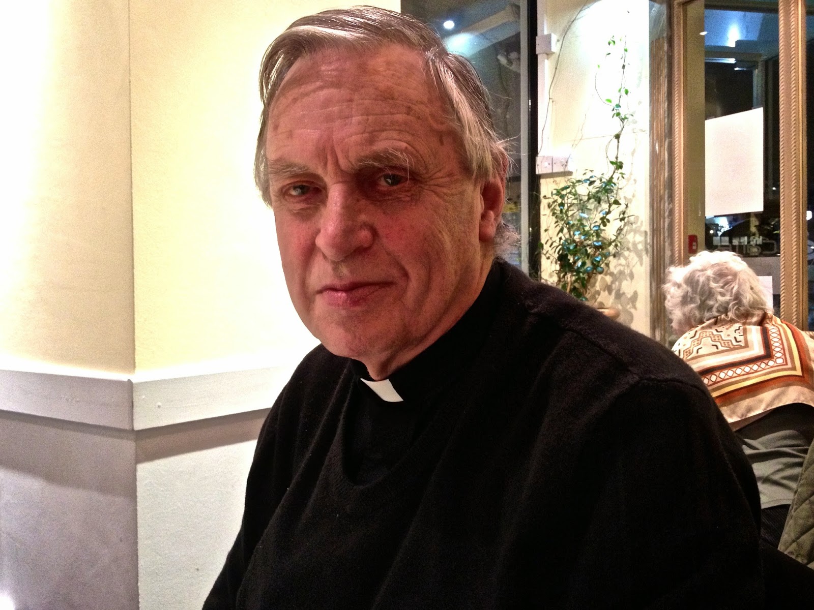 Travel with Angela Lansbury St Anselm Church and Father Clive Pearce