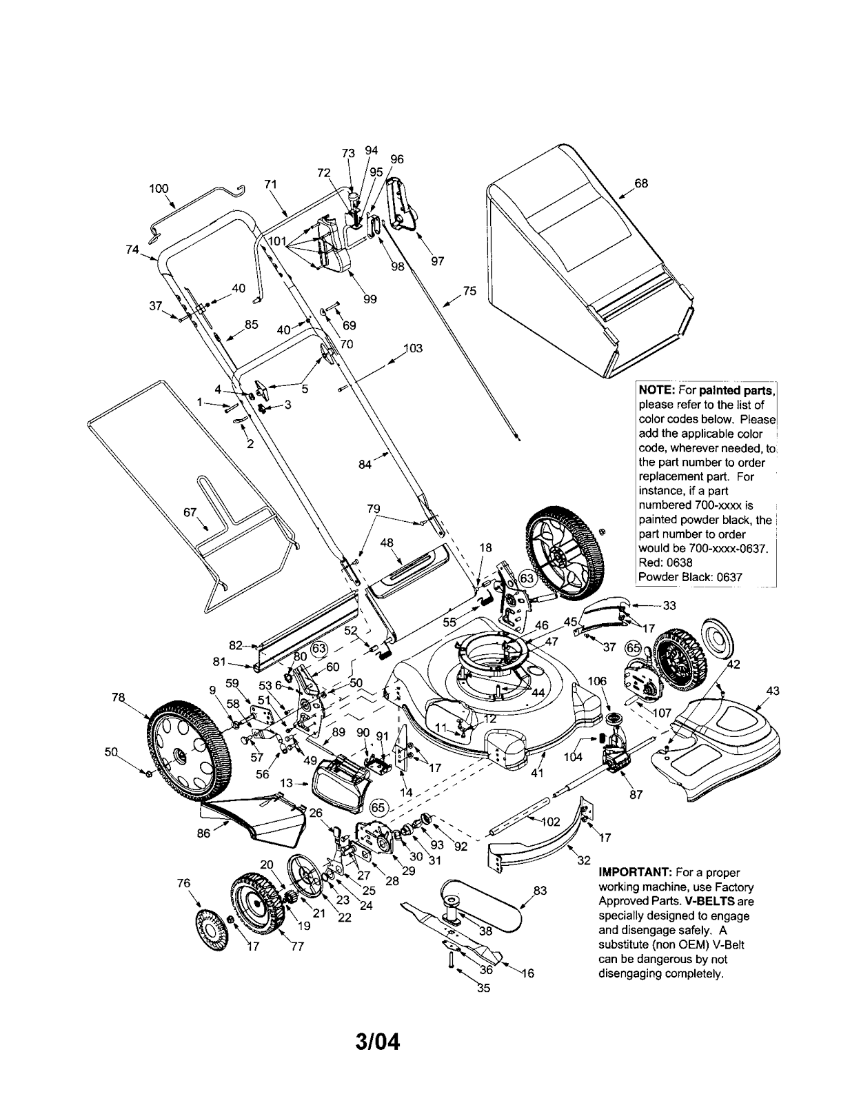 Lawn Mower Parts Diagram
