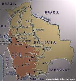 Mapa  de Bolivia
