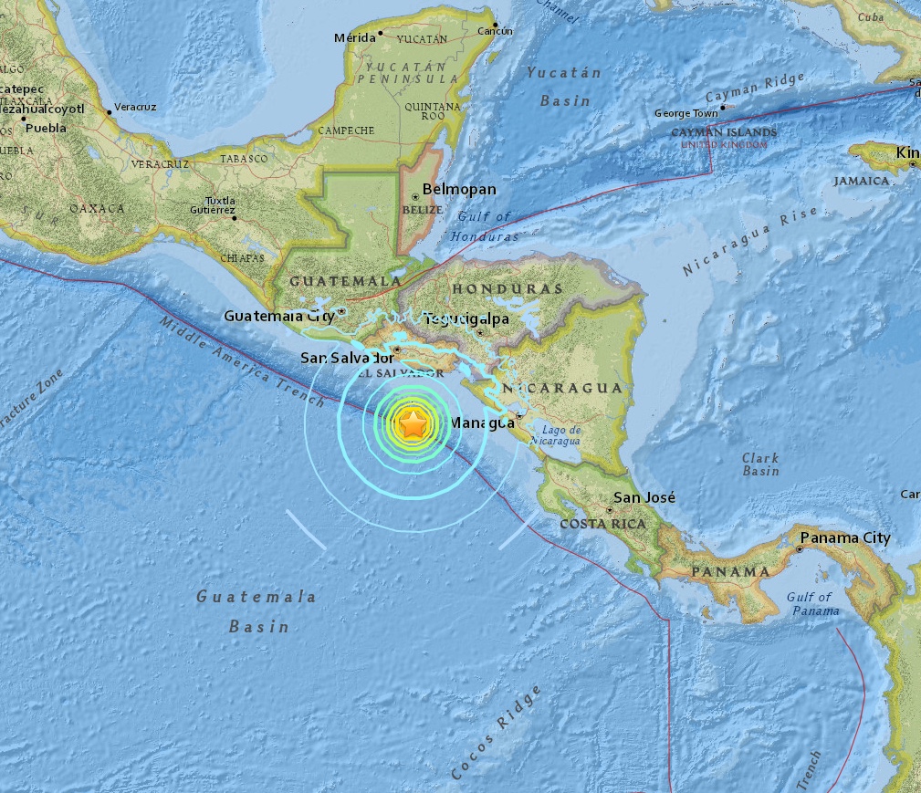 Nicaragua and El Salvador Hit by Hurricane and 7.0 Earthquake make