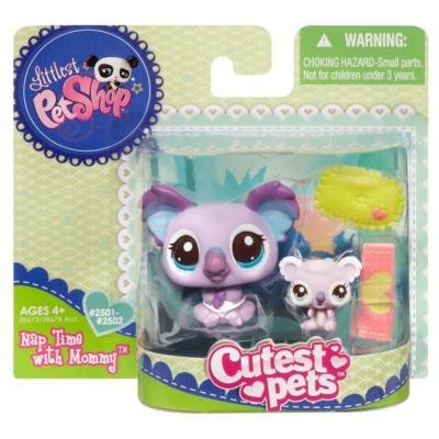 Littlest Pet Shop~#2501~Koala~Mauve Purple~Aqua Inner Ears~Aqua Dot Eyes 
