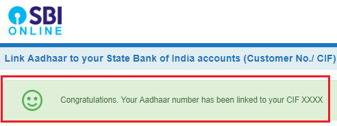 how to link aadhar card to sbi bank account
