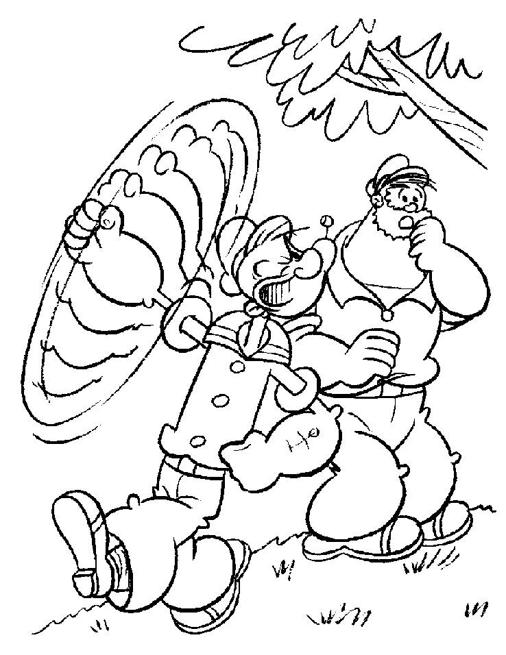 popeye coloring pages | Minister Coloring