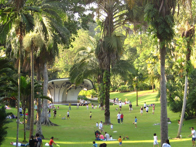 Suasana Keramaian Singapore Botanic Garden