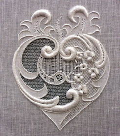 white embroidery