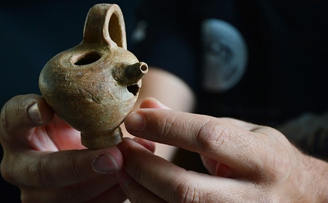 Roman era baby bottle found in ancient city of Parion