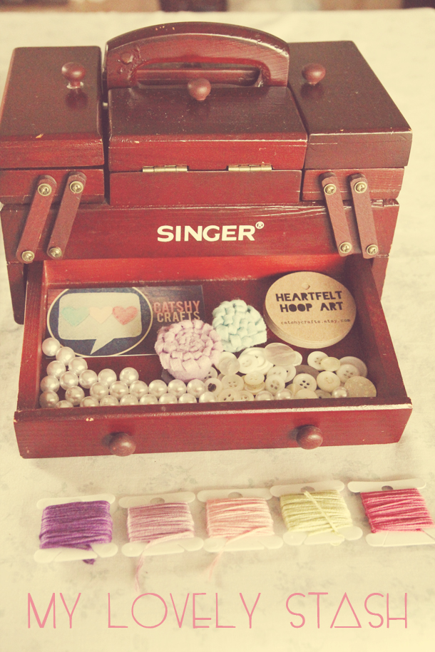 My Lovely Stash: Vintage Sewing Box - Cathy Crafts