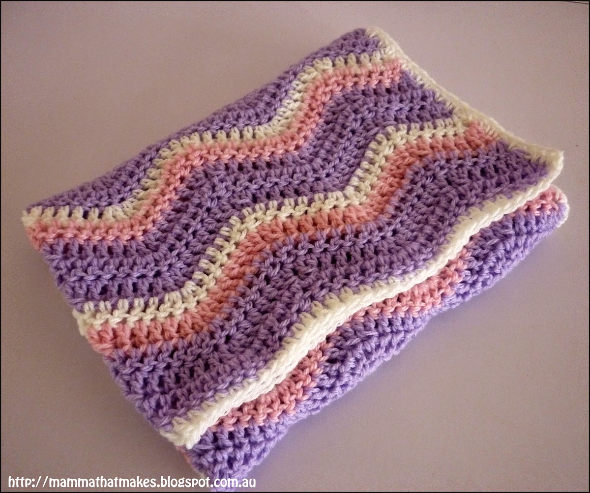 Mamma That Makes Ripples Preemie Blanket