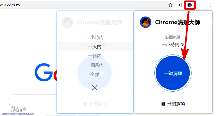 Chrome清理大師擴充功能