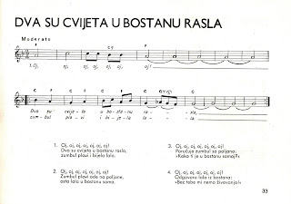 Hrvatske starogradske pjesme ljubavne note