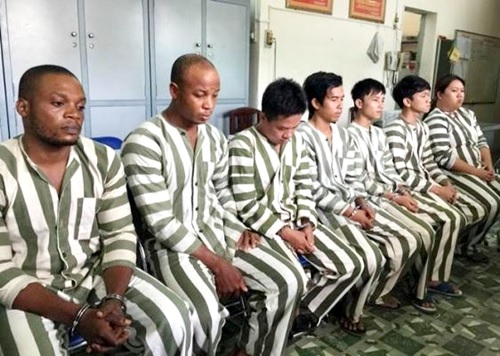 Photos of 3 Nigerians and Others Arrested in Vietnam for Defrauding People More than $1.3m