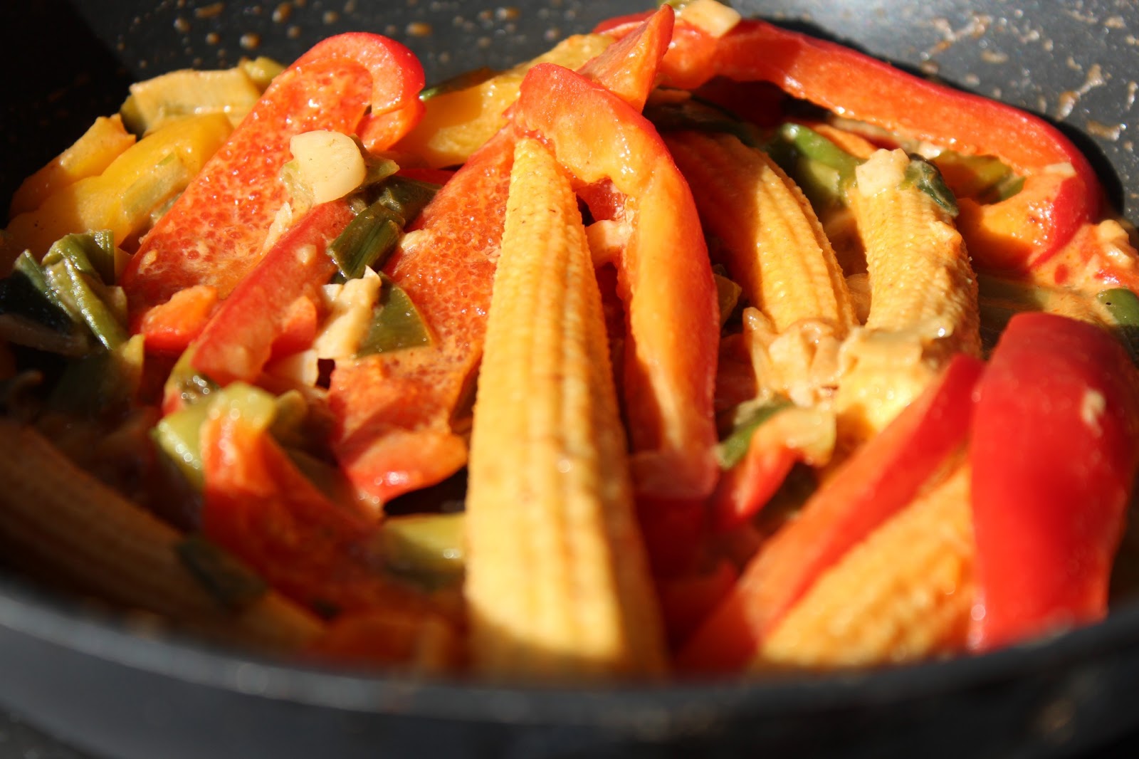 The Noisy Kitchen Capsicum And Baby Corn Stir Fry the-noisy-kitchen-capsicum-and-baby-corn-stir-fry