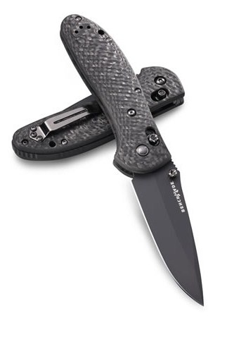 custom pocket knife Griptilian 551BM 101 Ambidextrous thumb stud opener COM M4 tool steel with black coating carbon fiber textured handle