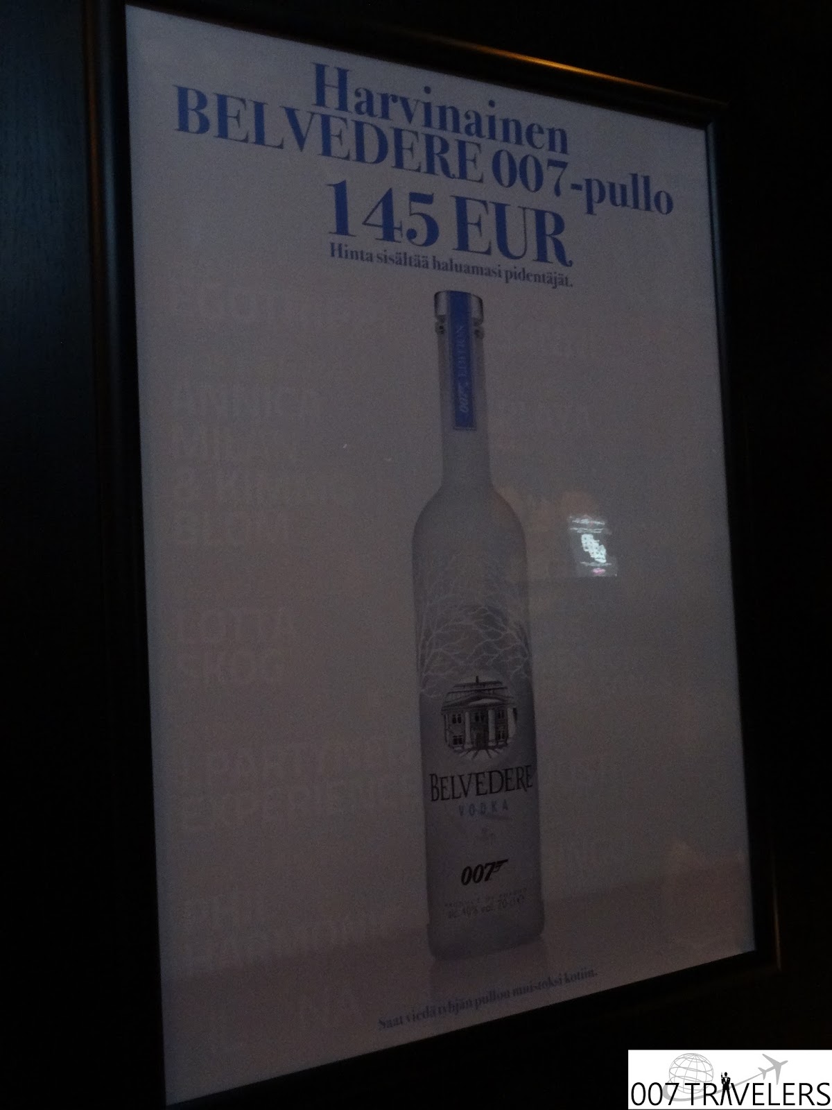 007 TRAVELERS: 007 Drink: Belvedere 007 - martini