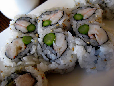 Shrimp Asparagus Roll at Natsumi Restaurant in New York, NY - Photo by Michelle Judd of Taste As You Go