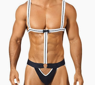 Strappy Jock Harness with Bow Detail