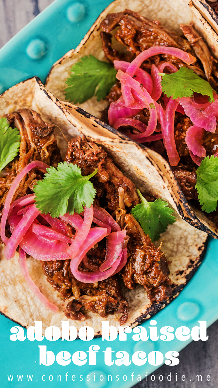 What to make with that leftover adobo? Braised Beef Tacos