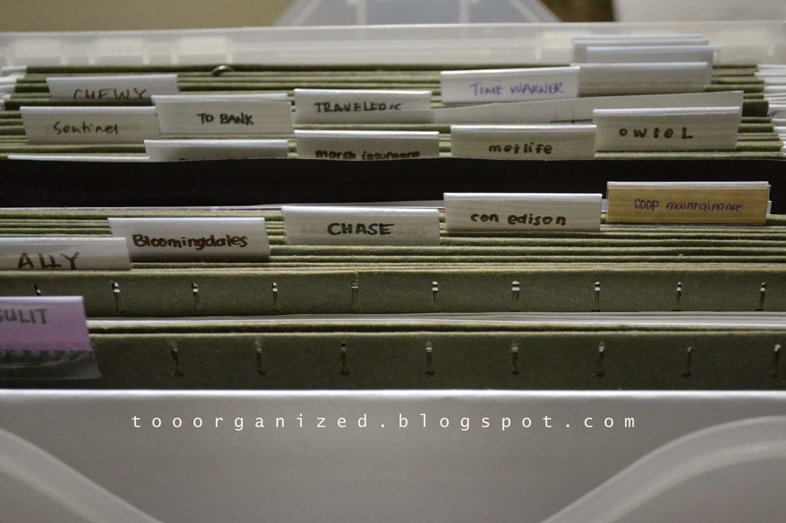 DIY FOLDER TABS TOO ORGANIZED