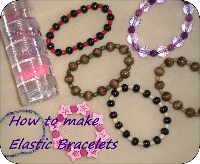 Crafting for Shoeboxes How to make Elastic Bracelets