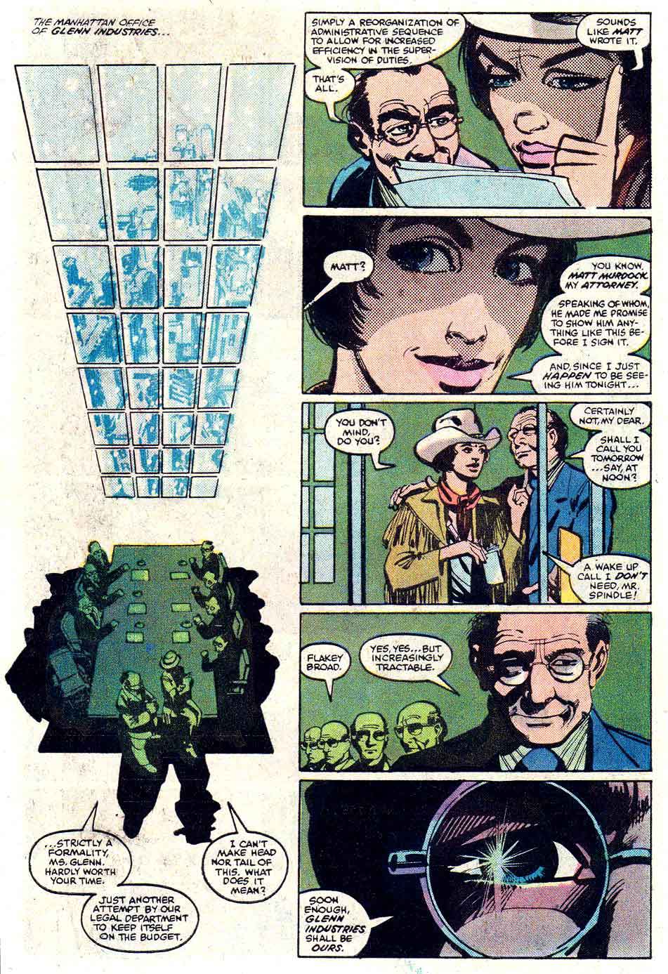 Daredevil v1 #182 marvel comic book page art by Frank Miller