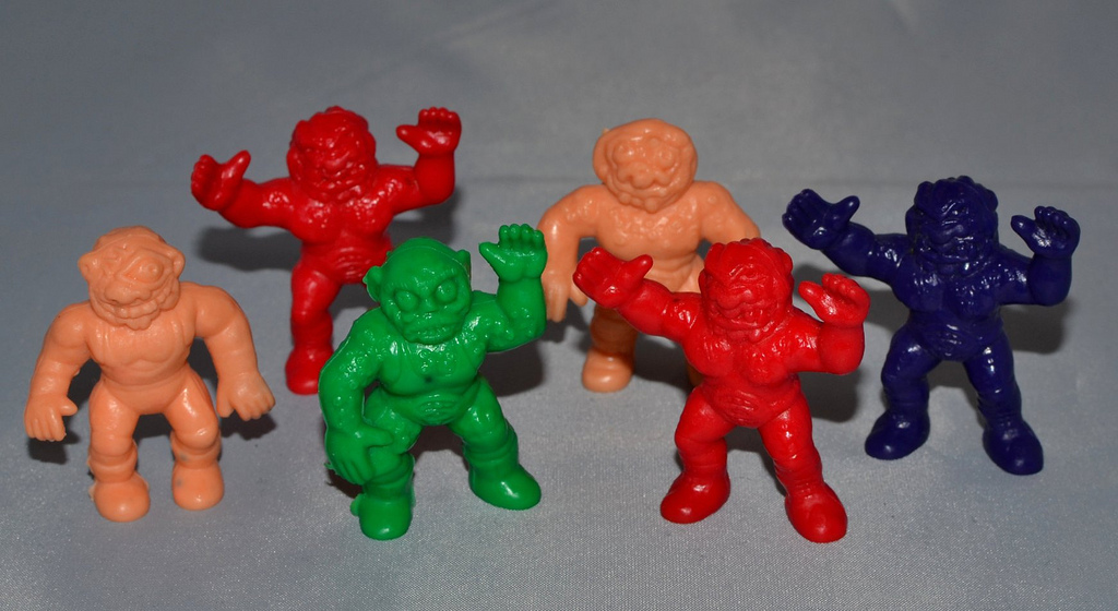 Little Weirdos: Mini figures and other monster toys: Weird Ball Wrestlers