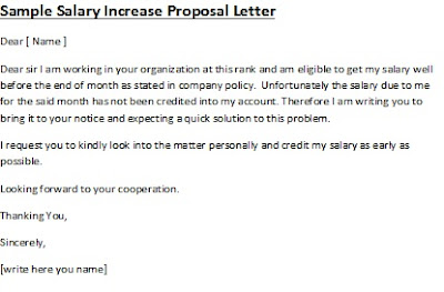 writing a salary proposal letter, writing a proposal letter sample  