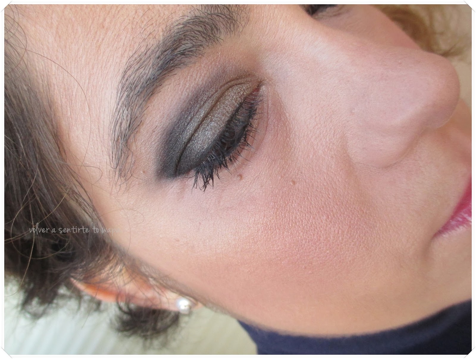 Volver a Sentirte to Wapa - Blog de belleza: Maquillaje para Fiestas: Dorado  Oliva & Negro