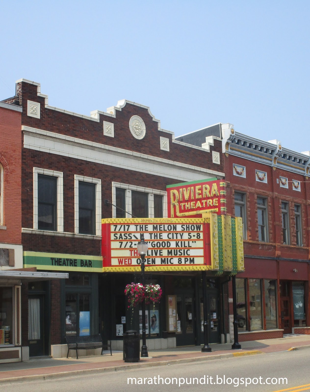 Marathon Pundit Three Rivers Michigan's Riviera Theatre
