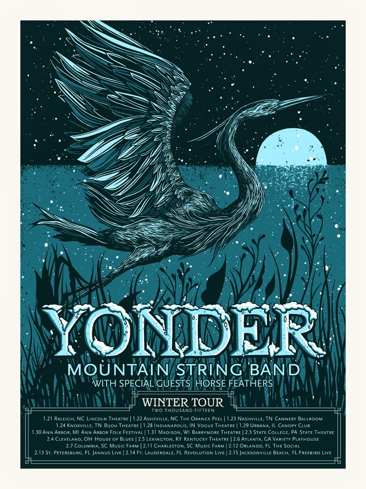 INSIDE THE ROCK POSTER FRAME BLOG John Vogl Yonder Mountain String Band Poster & More