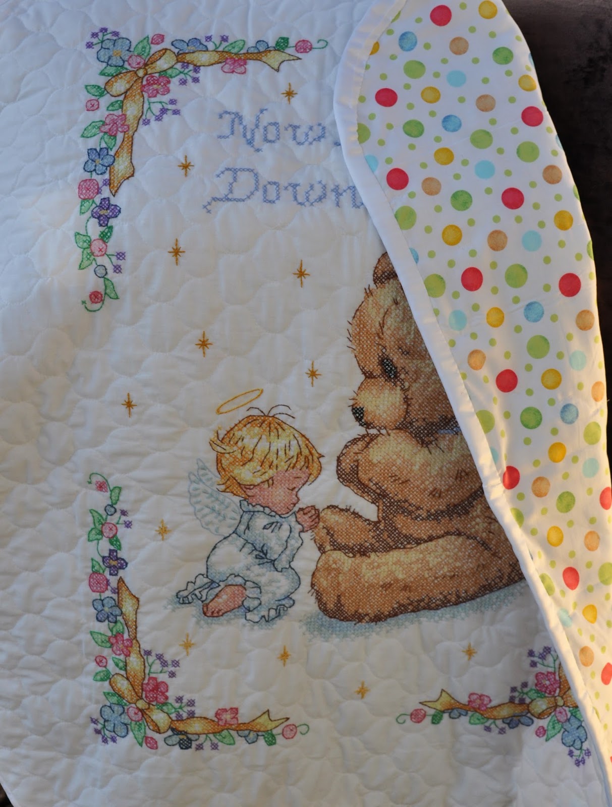 My Little Spot of Sanity Baby Basket & Quilt