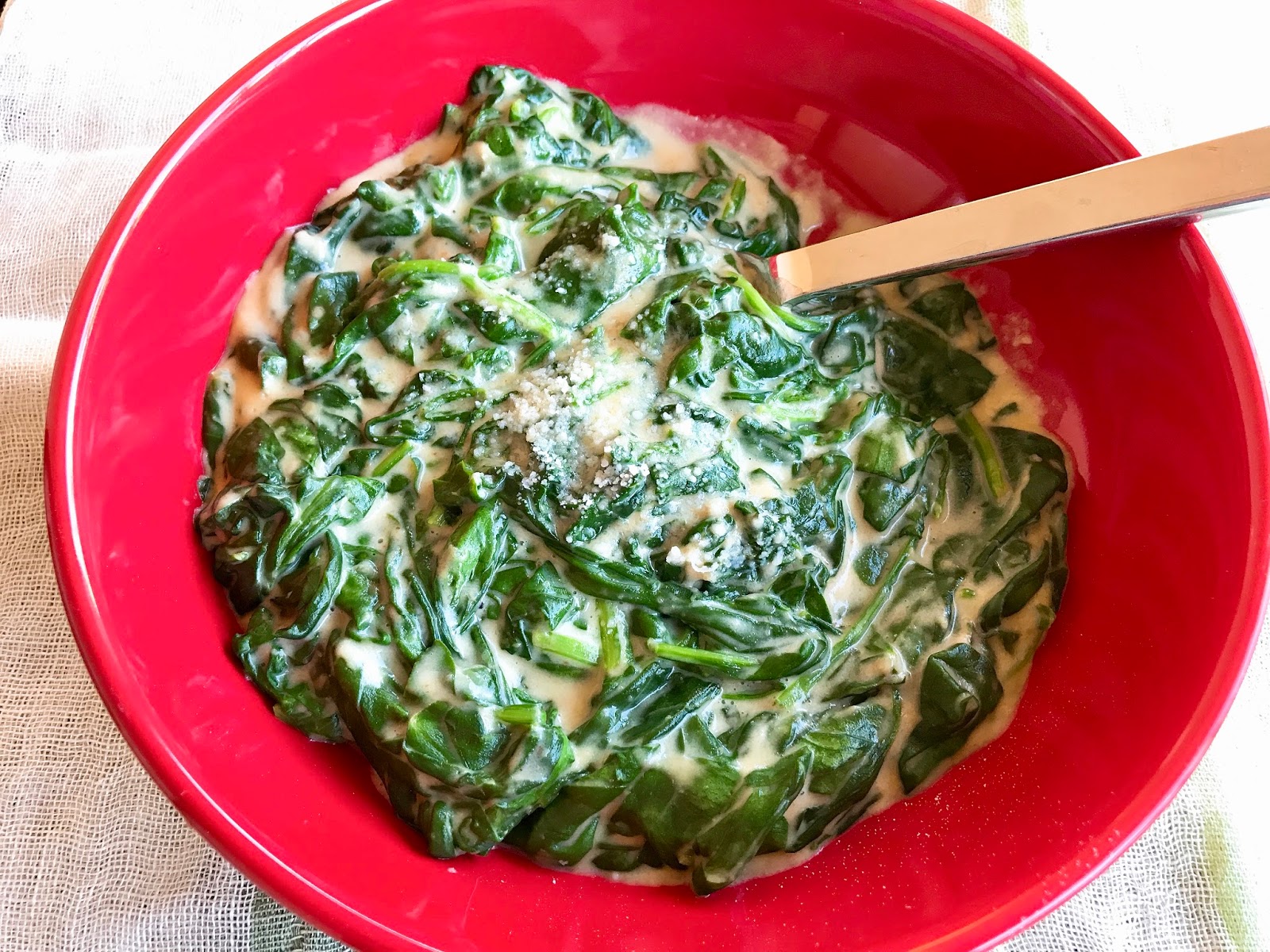 Creamy ParmesanGarlic Spinach