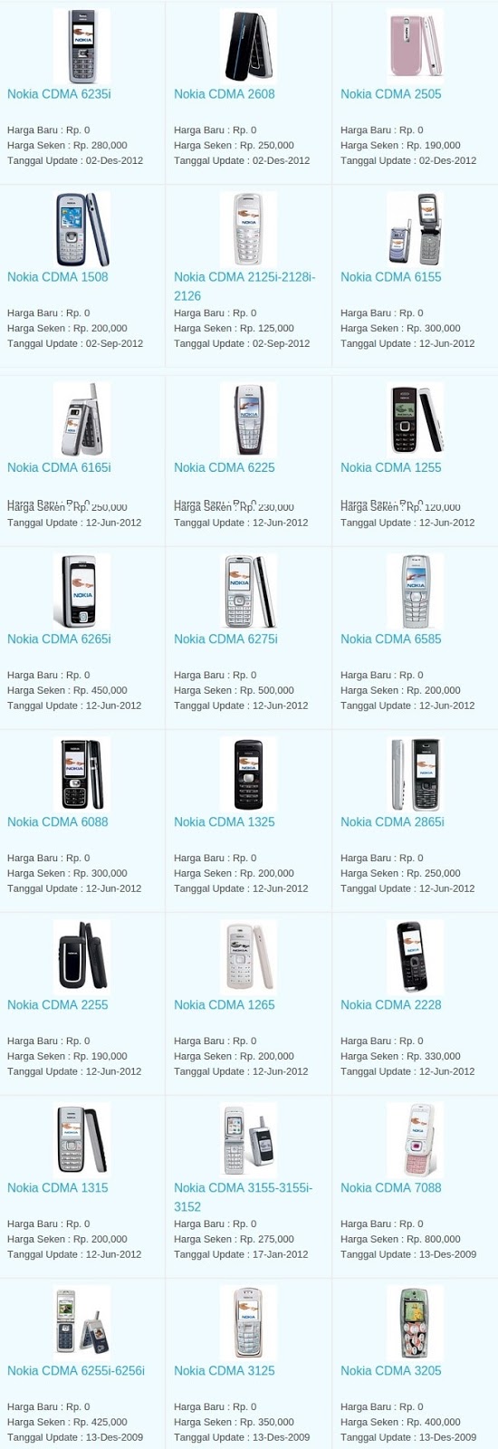 Daftar Harga Hp Terbaru Nokia CDMA Juli 2016 Daftar Harga Hp Terbaru Nokia CDMA Juli 2016
