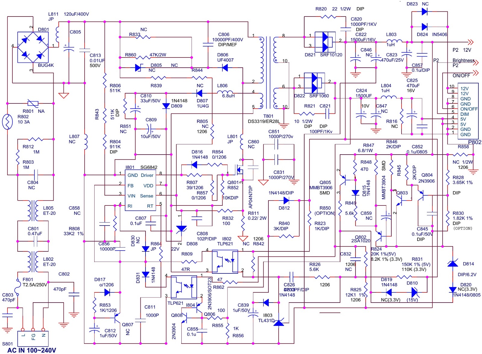 Electro help: ViewSonic N2011 20 Inch LCD TV – Circuit Diagram