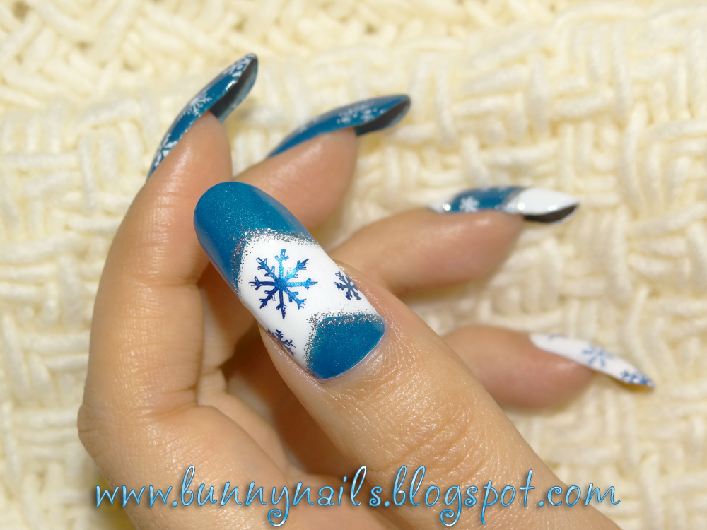 2. Snowflake Nail Art Design - wide 8