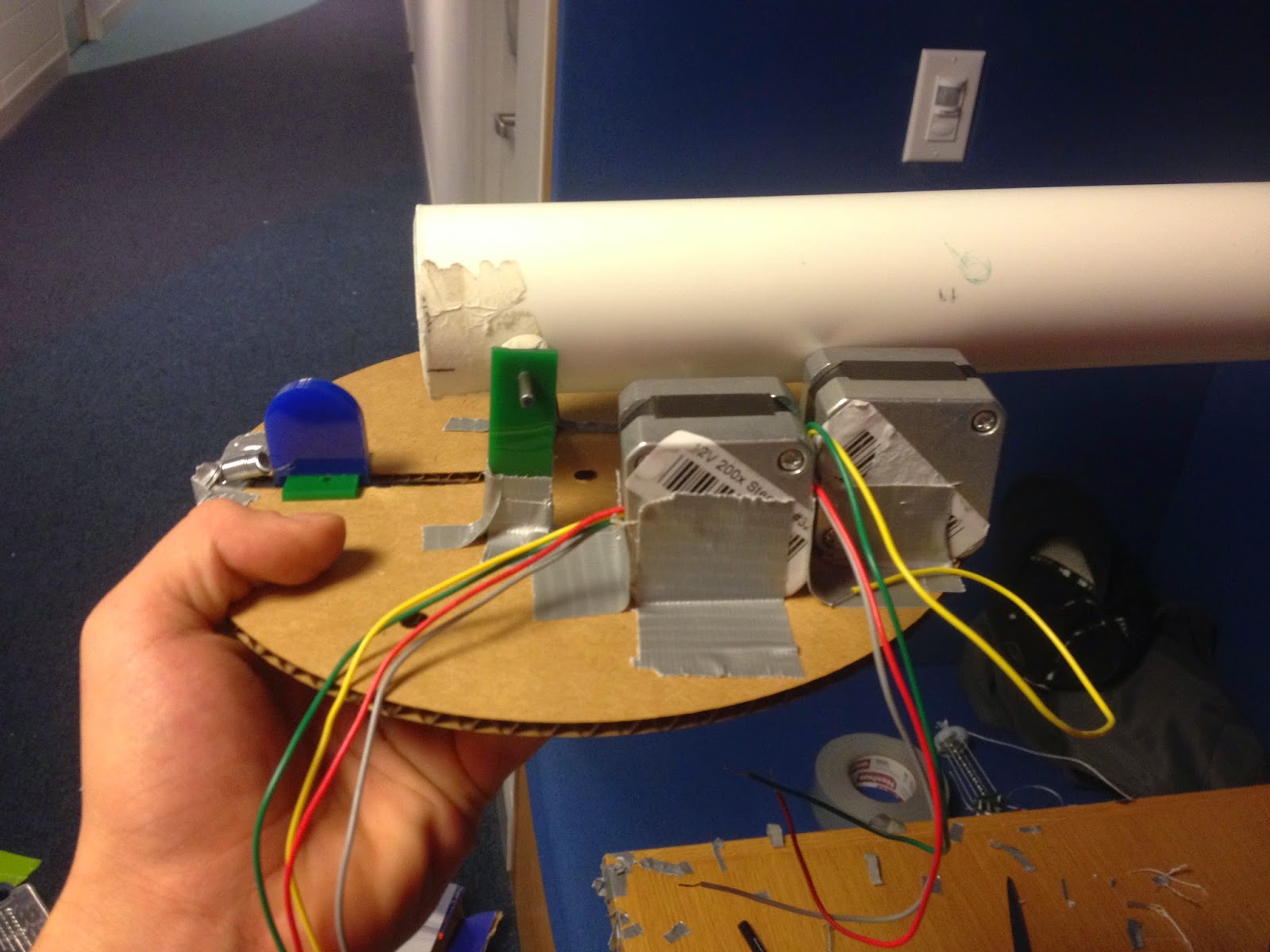 PingPong Ball Launcher Close up Mechanism Adjustments...