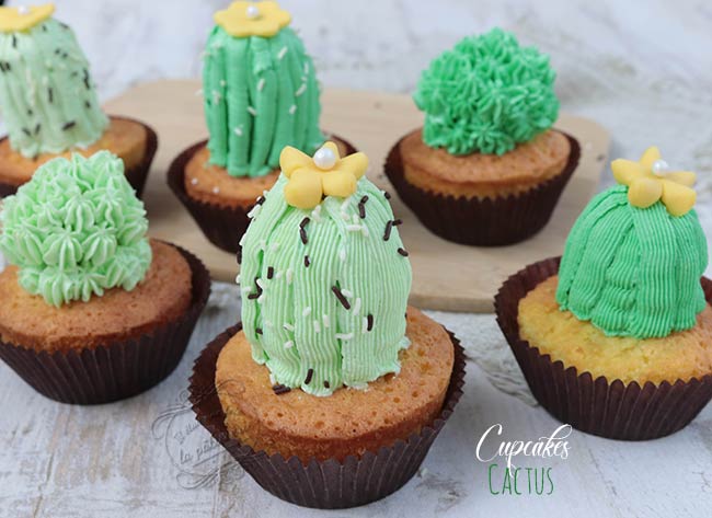 recette cupcakes cactus