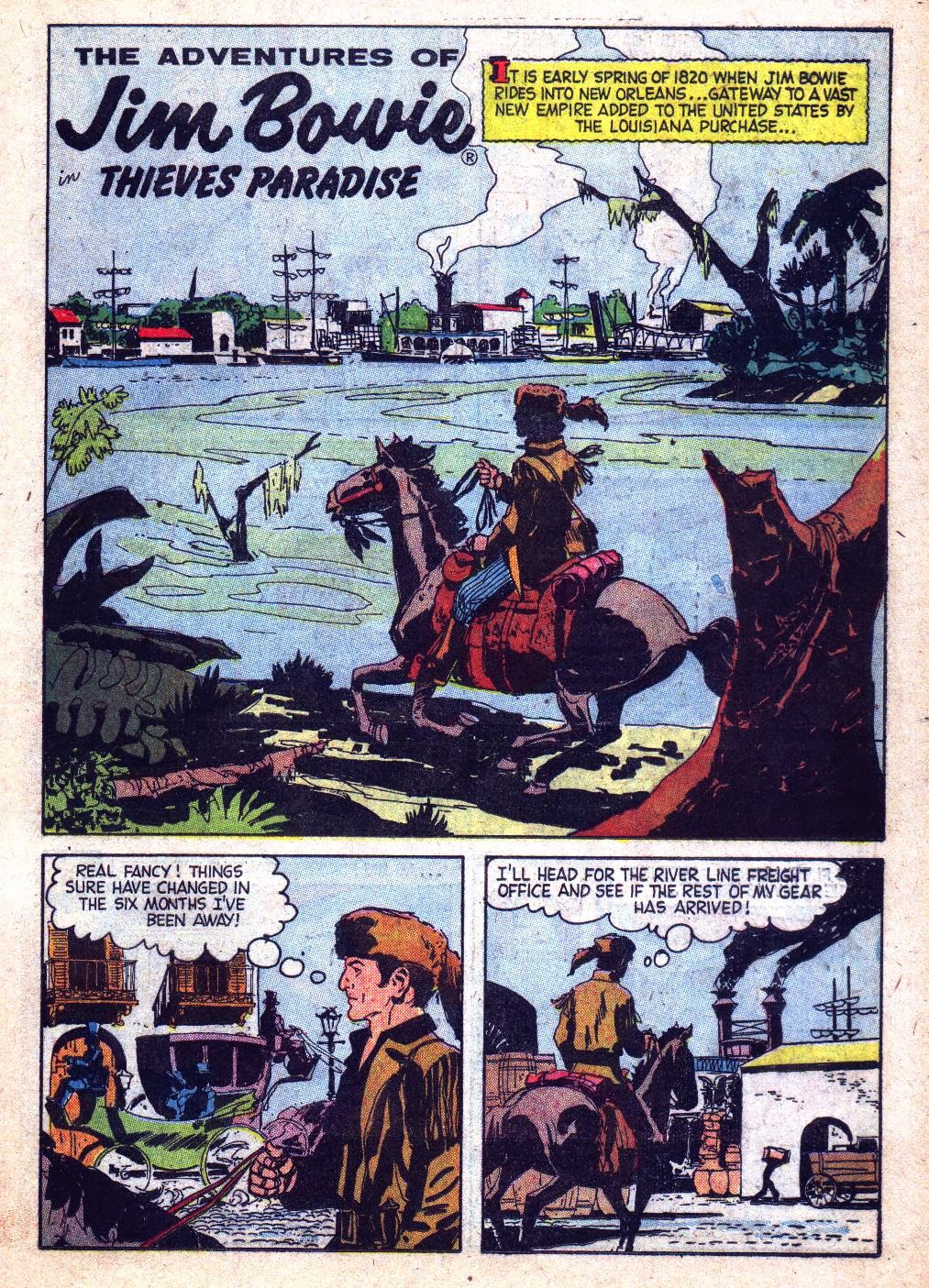 Saved From The Paper Drive: Comic Book Short Story~Jim Bowie in