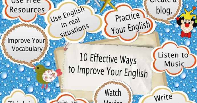 My english is improving. Improve your english.