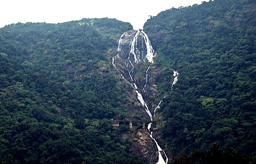 Dudhsagar Water Falls long view