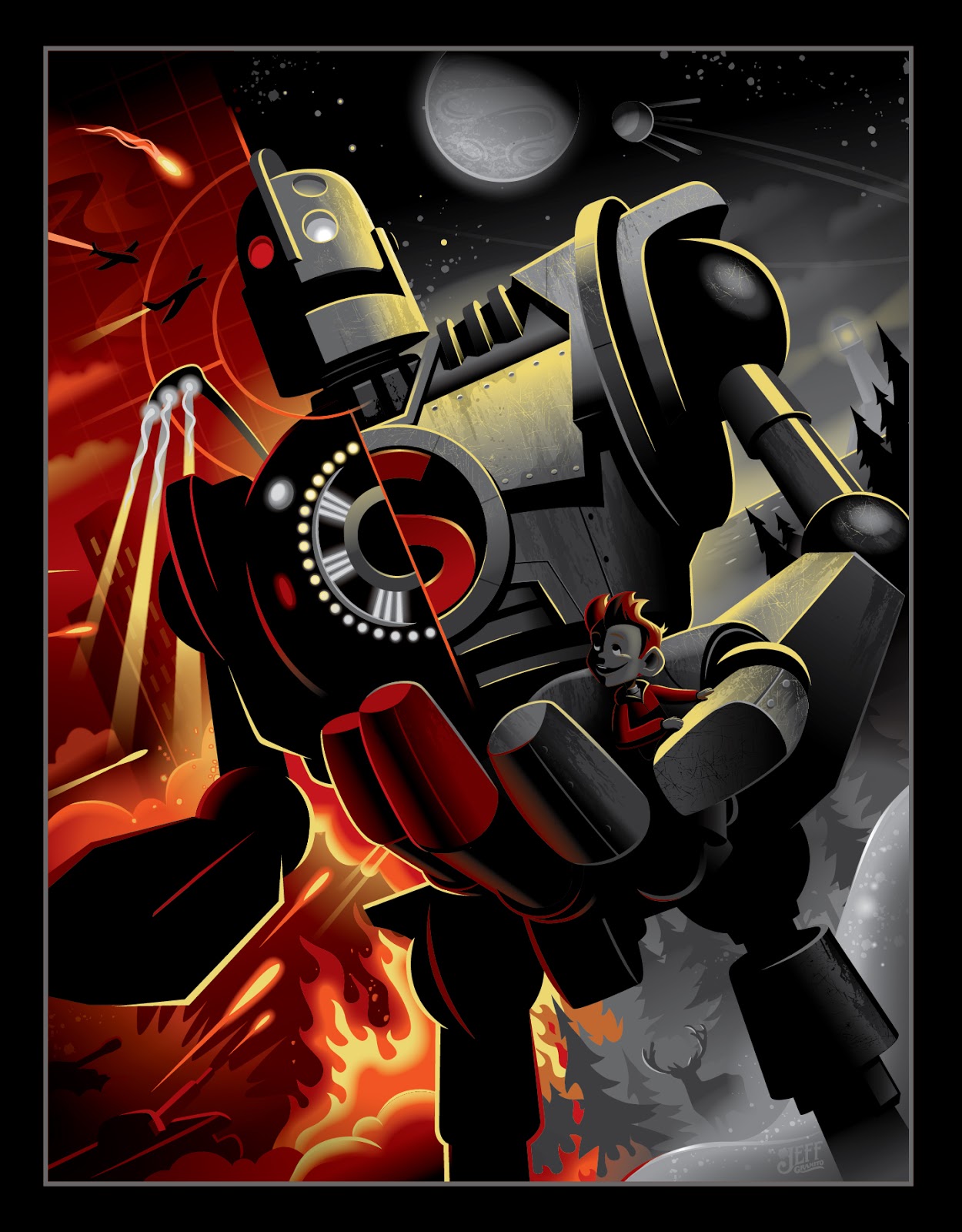 INSIDE THE ROCK POSTER FRAME BLOG Brad Bird & Jeff Granito Iron Giant