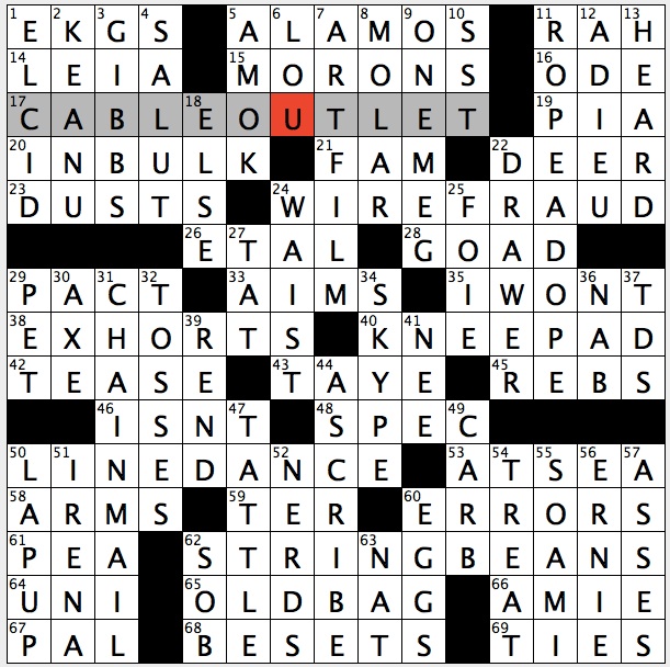 Electrical Unit For Short Crossword Clue