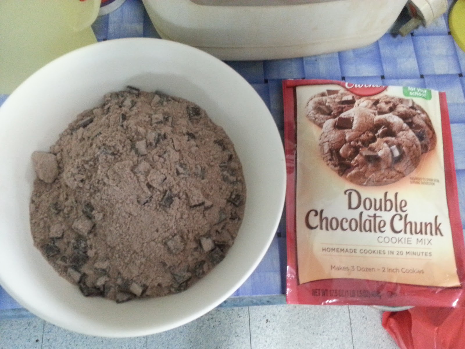Chin's Betty Crocker's Double Chocolate Chunk cookies!