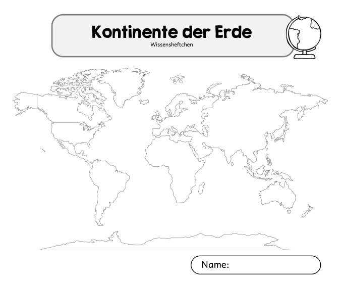 Ideenreise Blog Ein Bisschen Material Zu Den Kontinenten