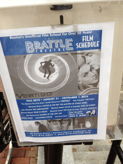 Schedule of films for The Brattle Theatre in Harvard Square Cambridge, MA