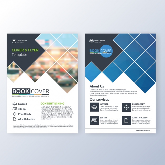 Business brochure template Free Vector