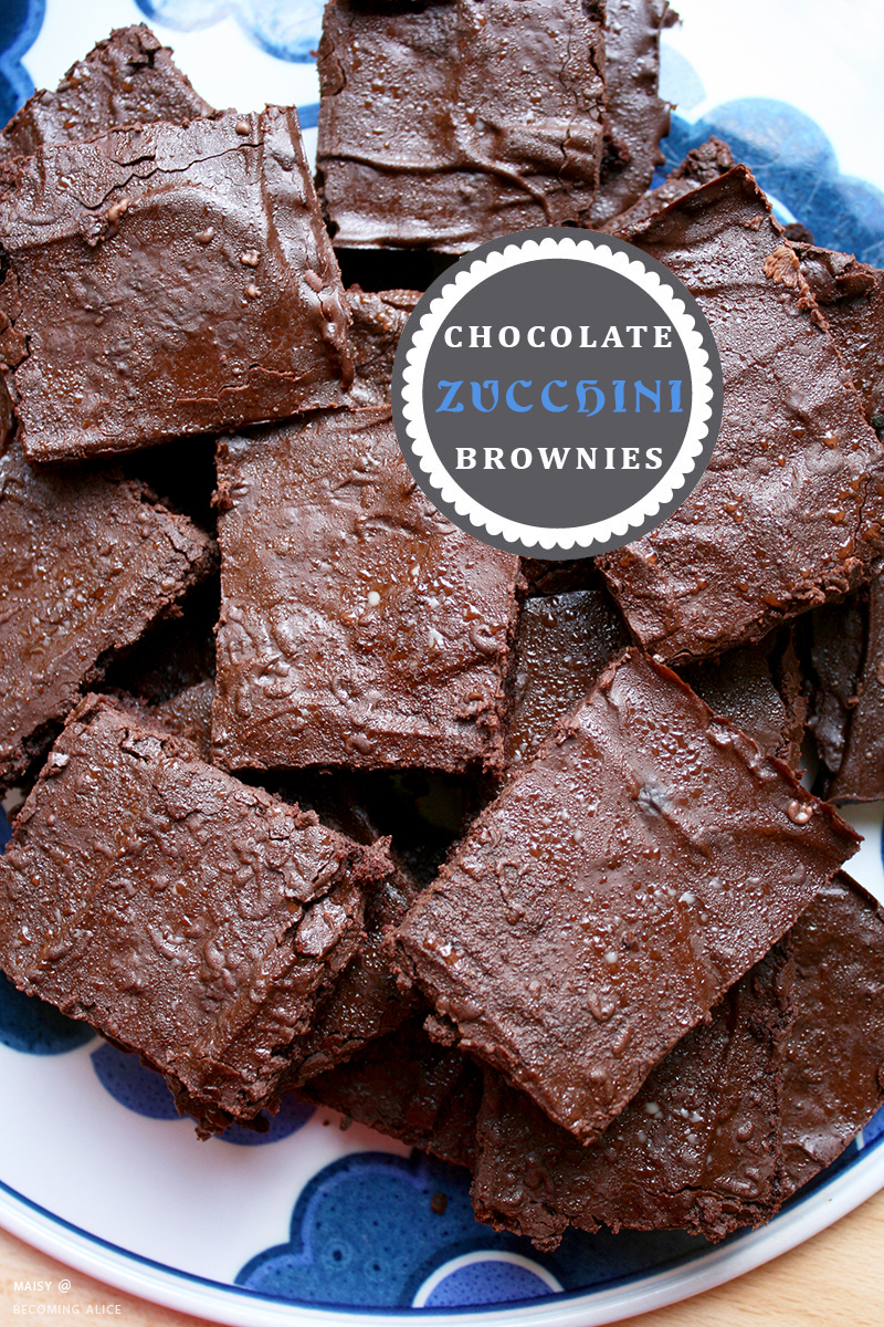 Chocolate Zucchini Brownies (vegan, gf)