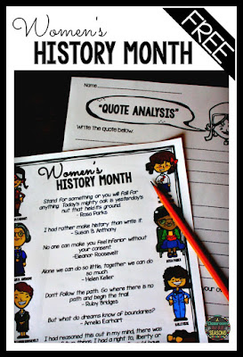 Classroom Freebies: Women's History Month Activities