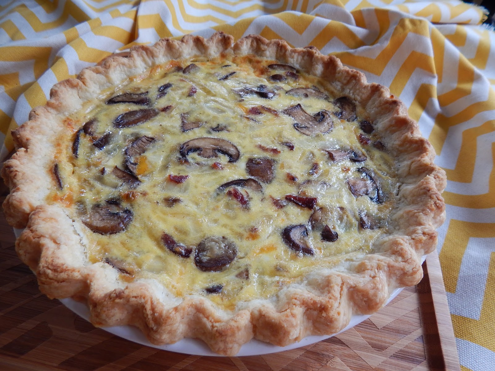 The Nerdy Chef Mushroom & Caramelized Onion Quiche